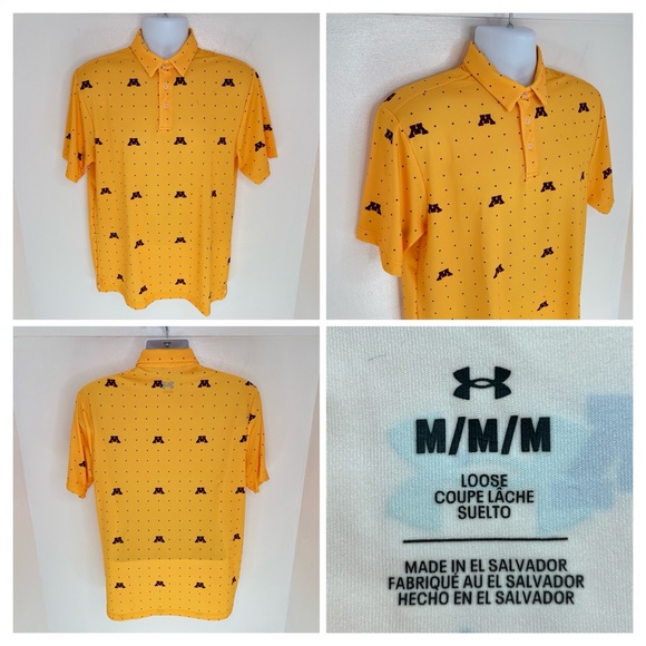 Under Armour Other - Under Armour University Of Minnesota Gophers Polo Size Medium Golf Performance